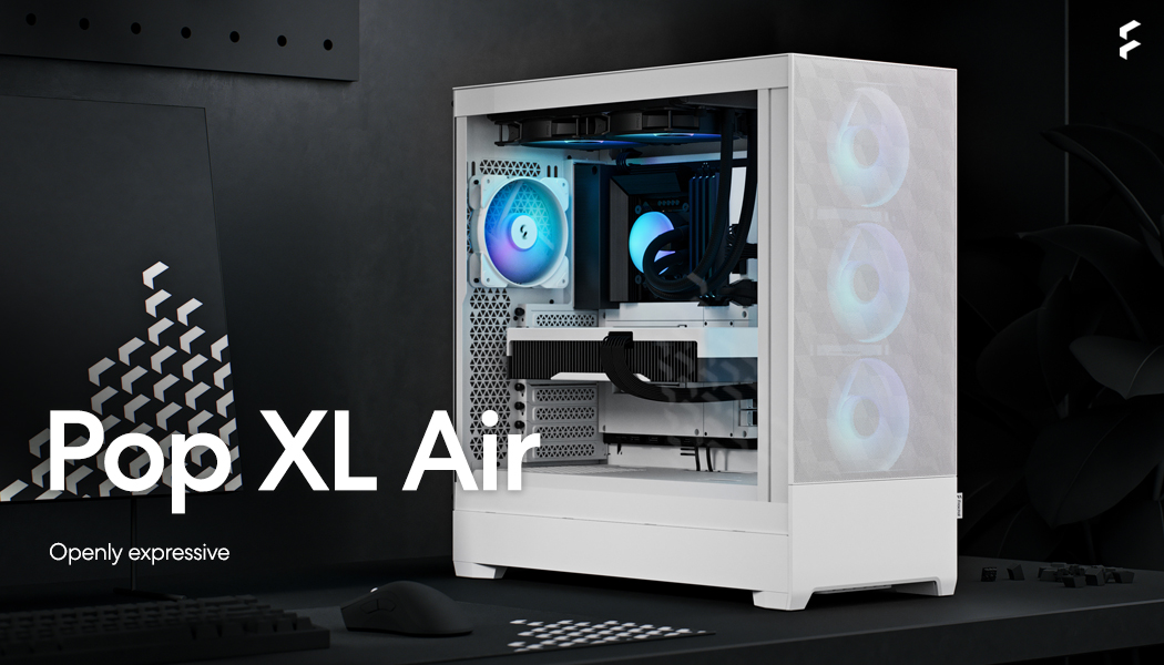 Fractal Design Pop XL Air RGB White TG ATX HighAirflow Clear Tempered